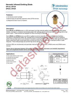 OP123 datasheet  